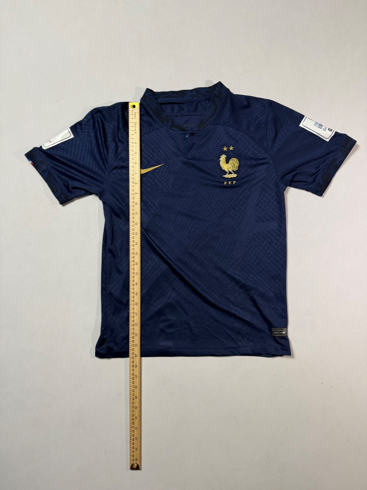 Nike France FFF Navy Dri-FIT Soccer Jersey Small