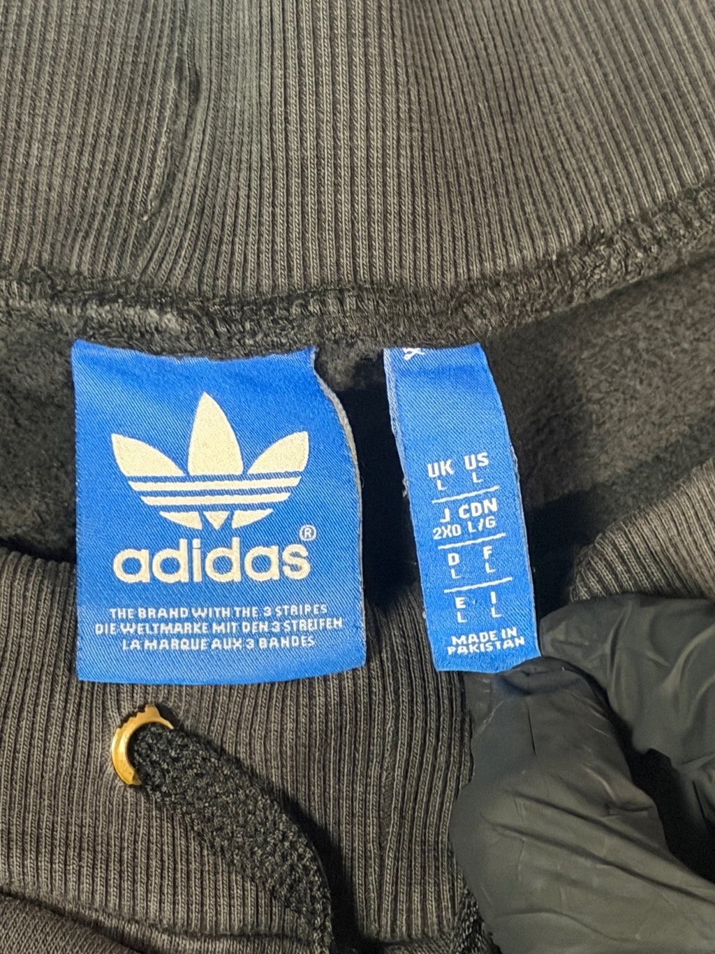 Adidas Originals Black Colorblock Joggers Size L