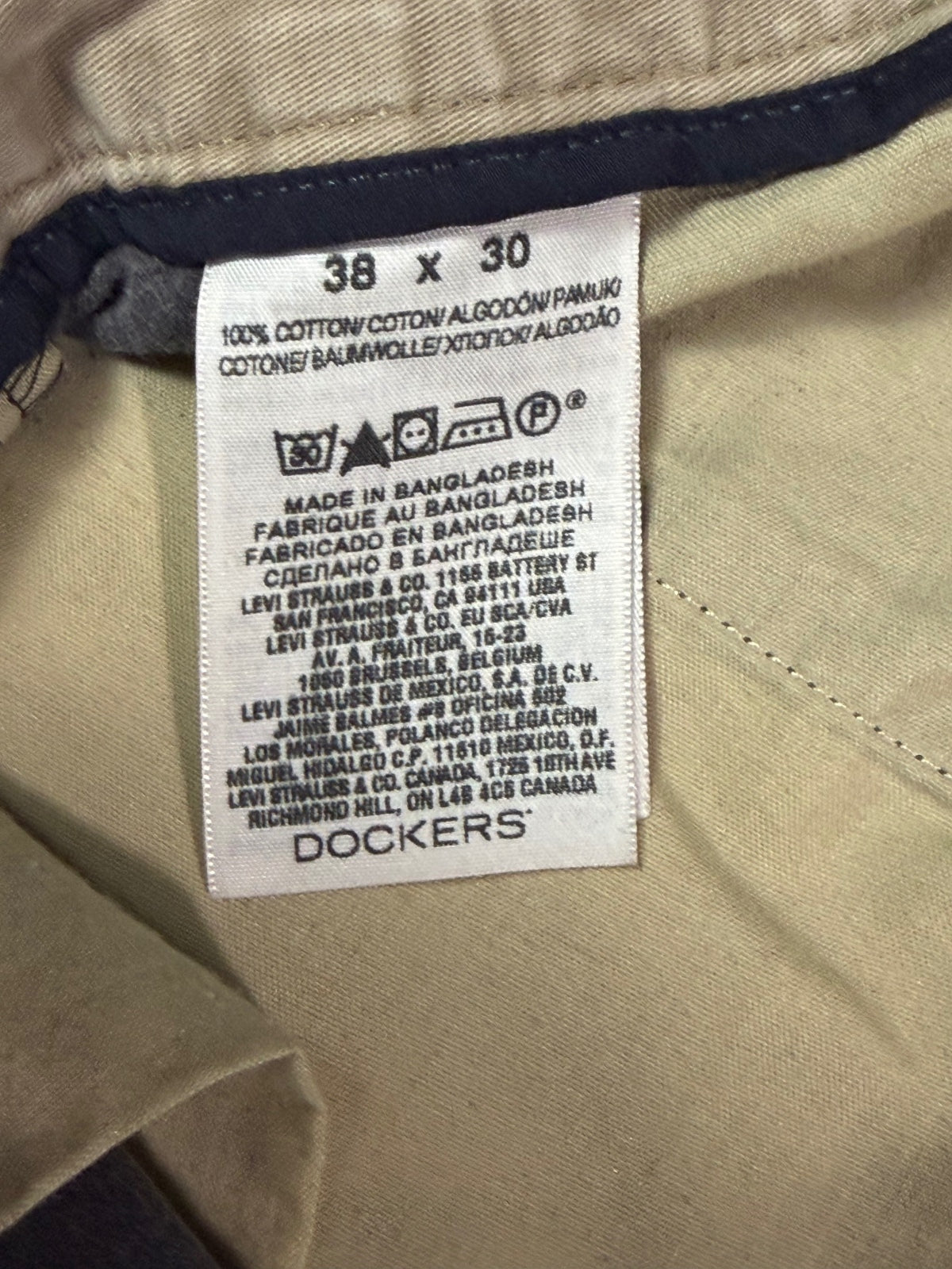 Dockers D3 Gray Classic Fit Pants 38x30