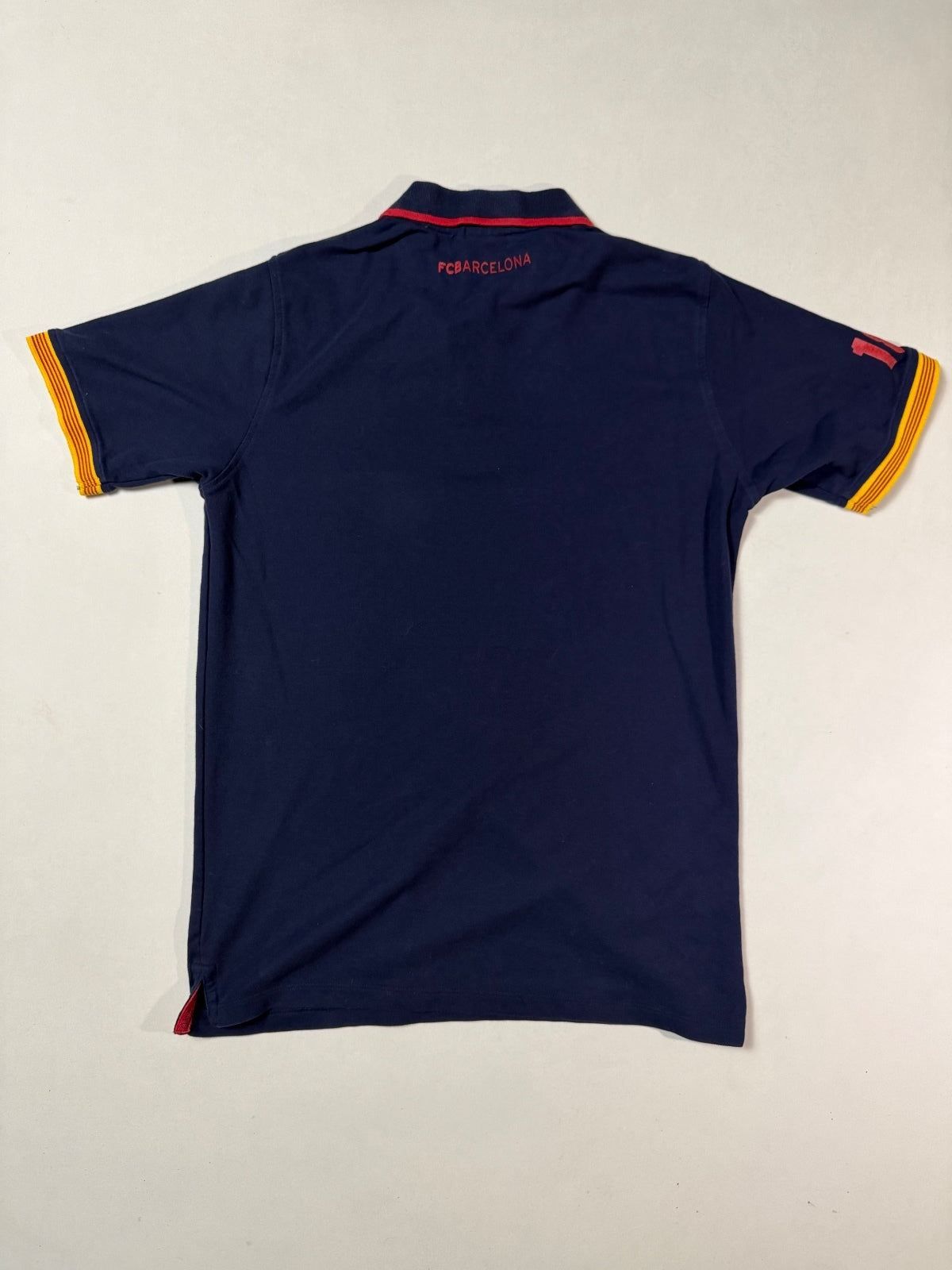 Retro FC Barcelona Navy Polo Shirt