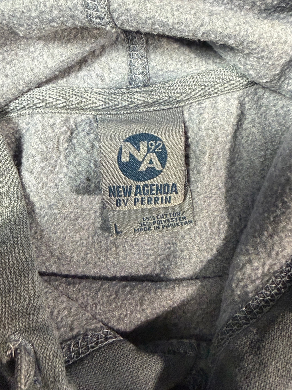 New Agenda New Buffalo Navy Hoodie Size L