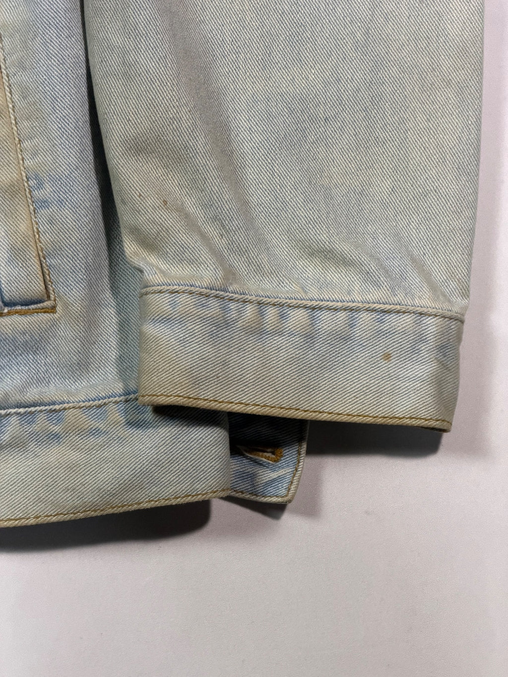 Lee Light Wash Patched Denim Jacket XXL