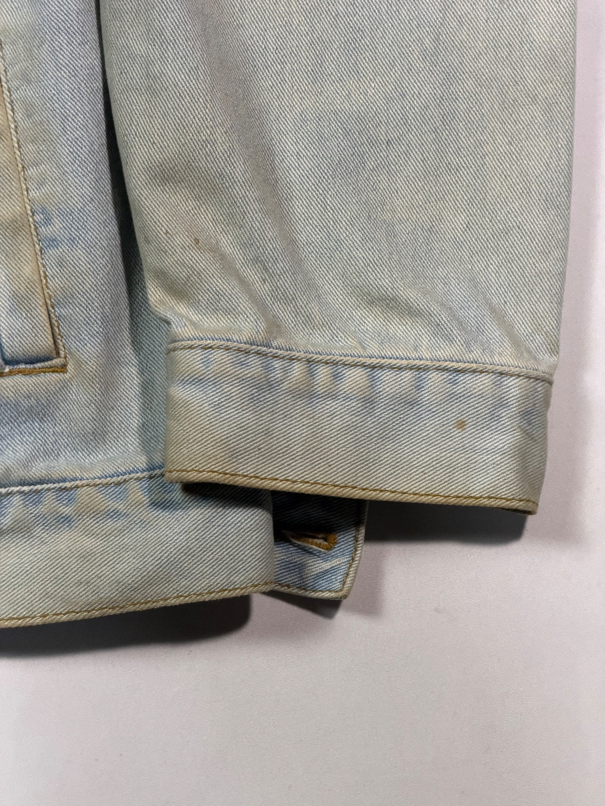 Lee Light Wash Patched Denim Jacket XXL