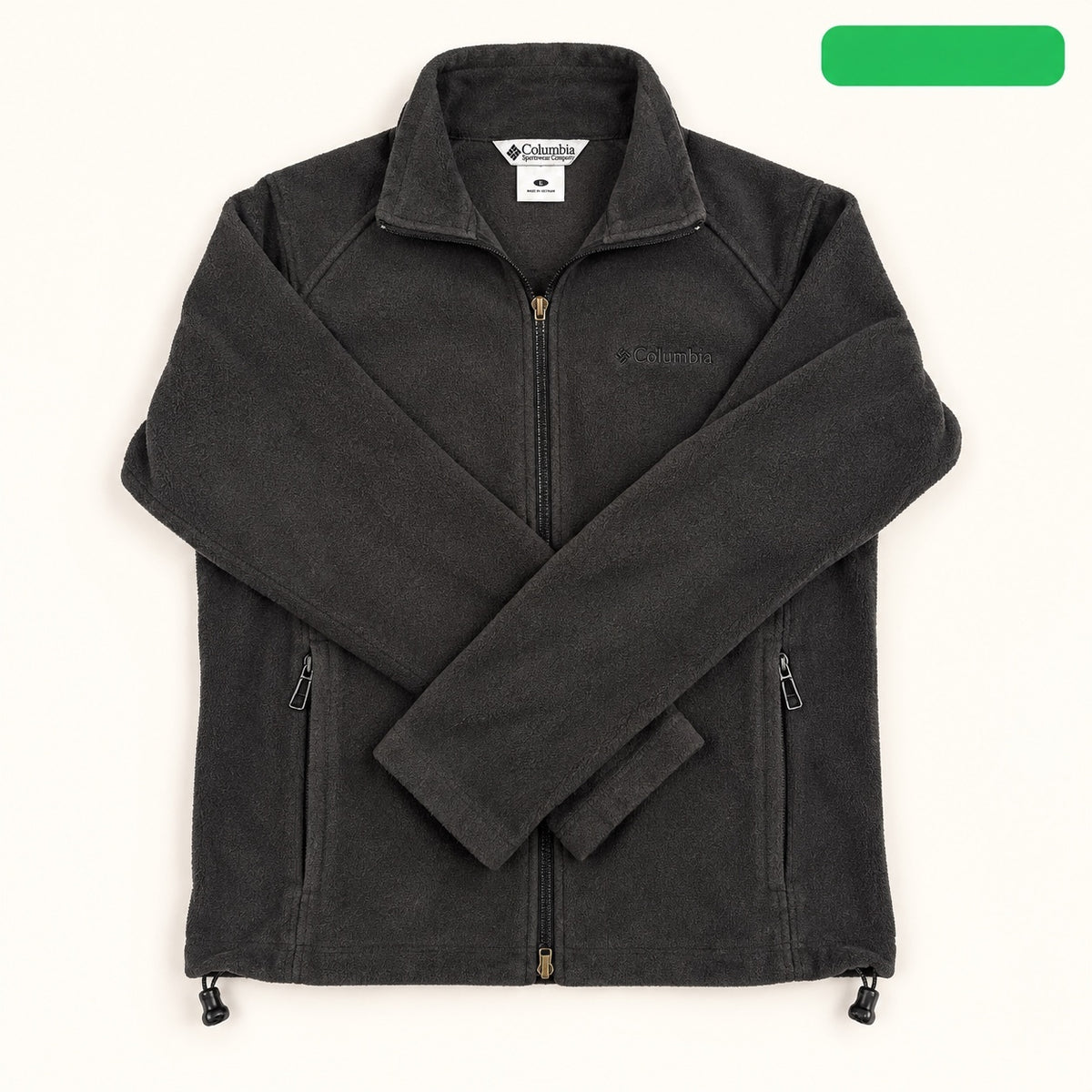Columbia Black Full Zip Fleece Jacket Women’s L