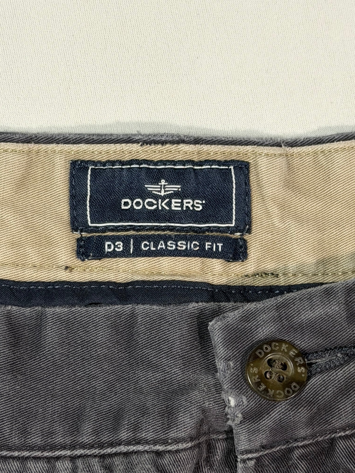 Dockers D3 Gray Classic Fit Pants 38x30