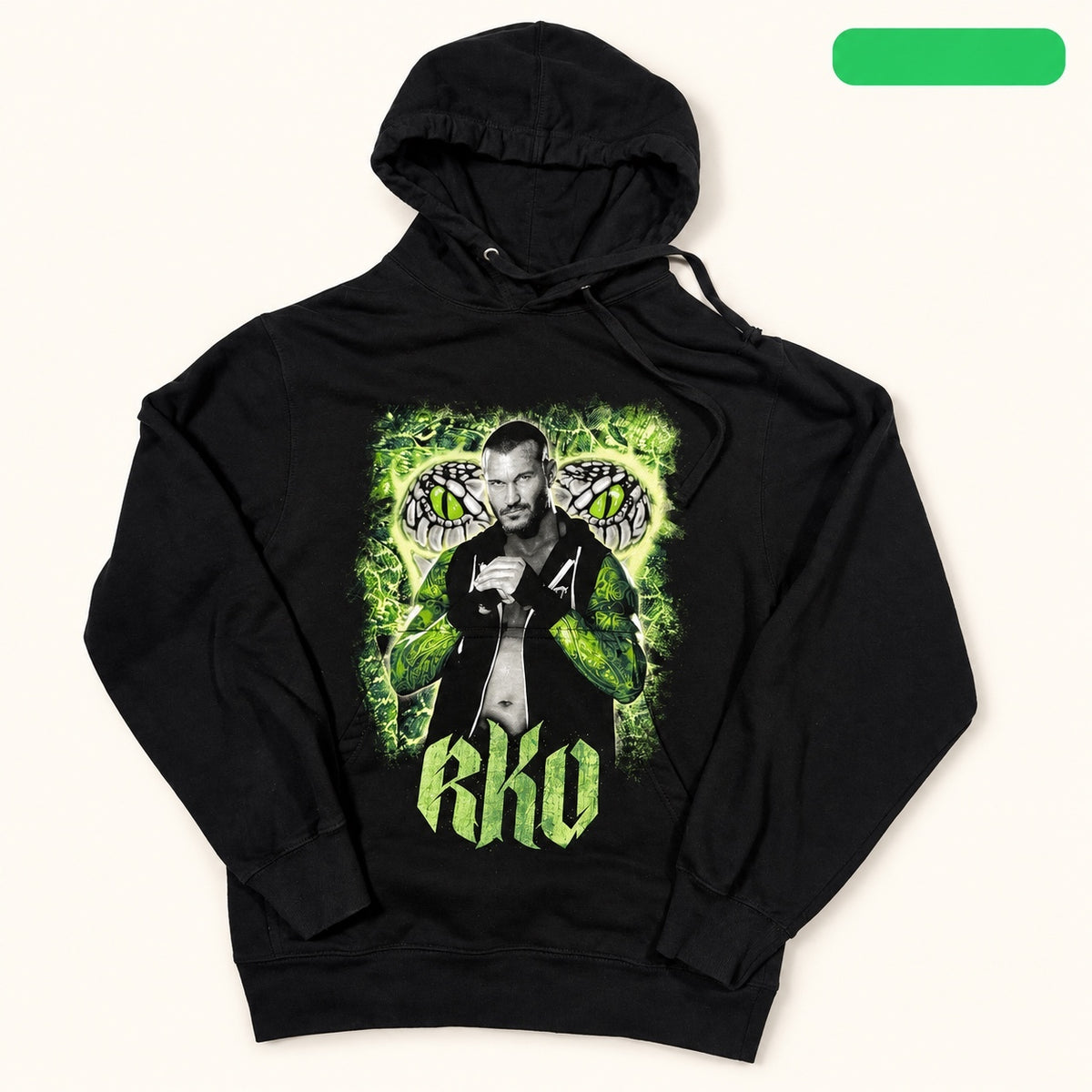 Vintage WWE Randy Orton RKO Black Graphic HoodieT