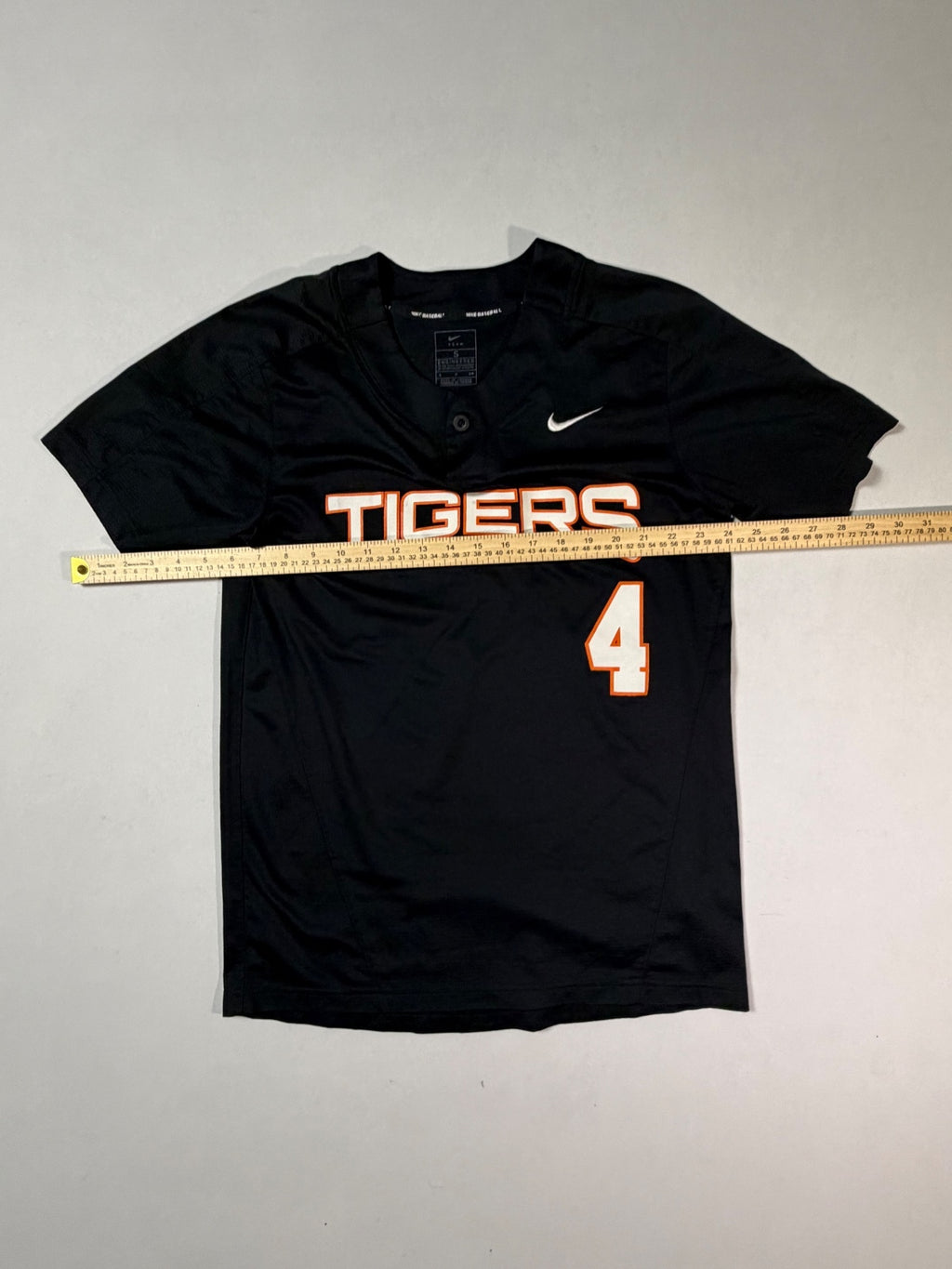 Nike Baseball Tigers #4 Black Jersey Small