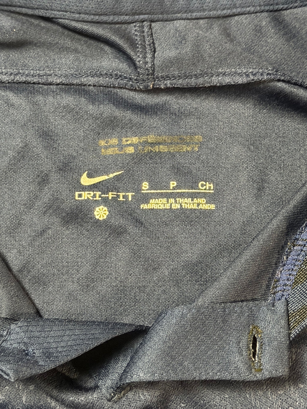 Nike France FFF Navy Dri-FIT Soccer Jersey Small
