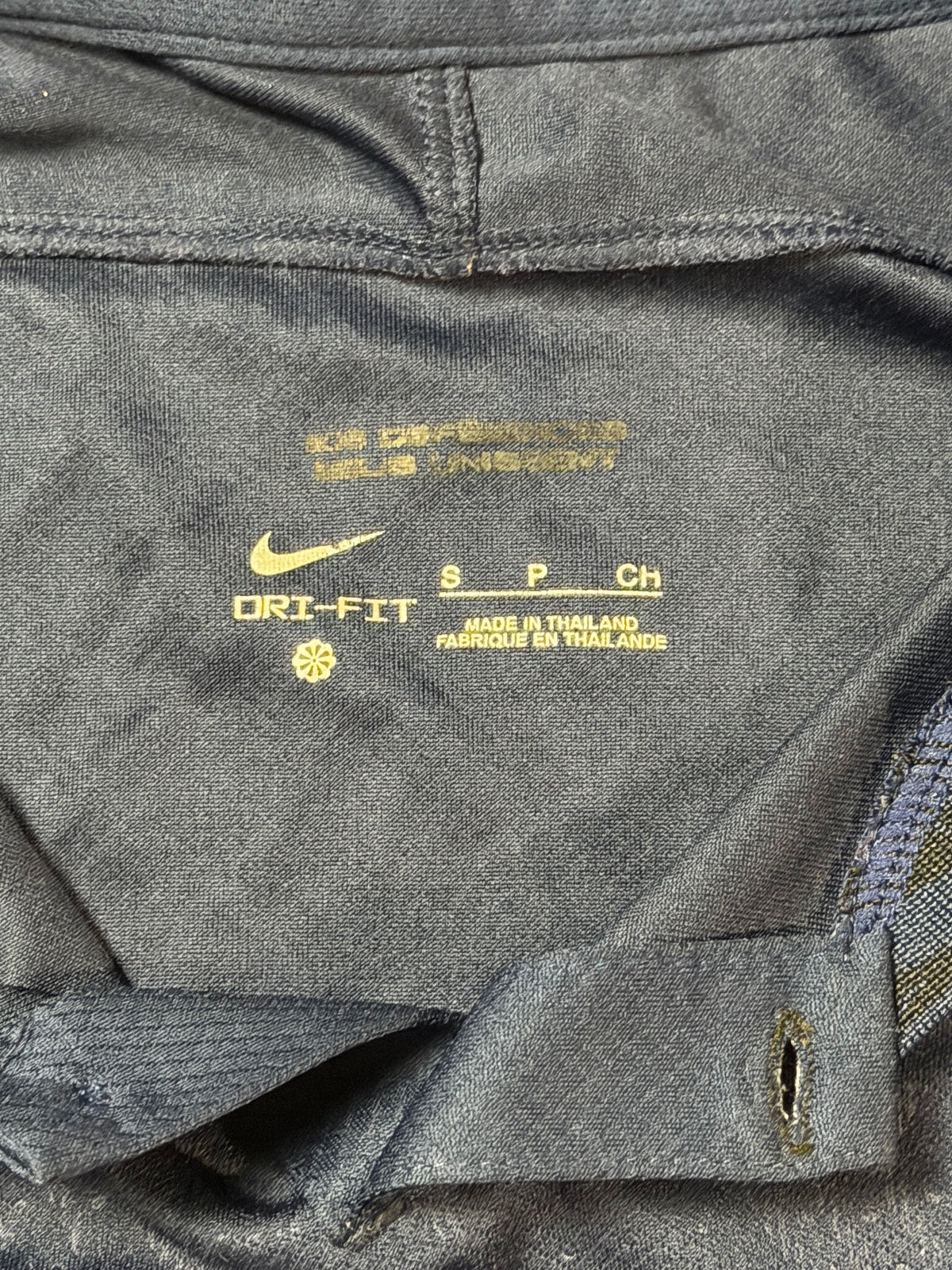 Nike France FFF Navy Dri-FIT Soccer Jersey Small