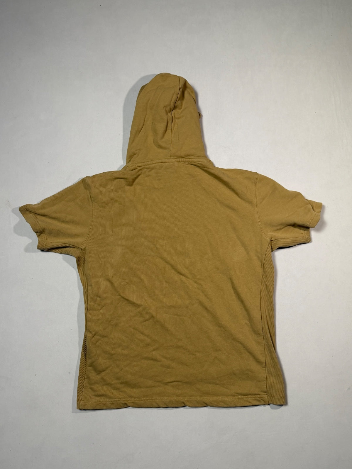 BMFIT Tan RAW Gear Short Sleeve Hoodie Size M