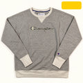 Champion Gray Script Logo Crewneck Sweatshirt Size M