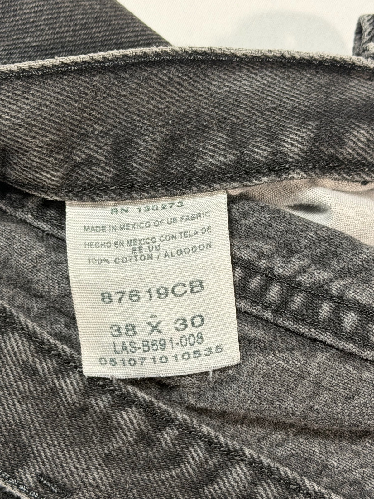 14 Rustler Black Relaxed Fit Jeans 38x30