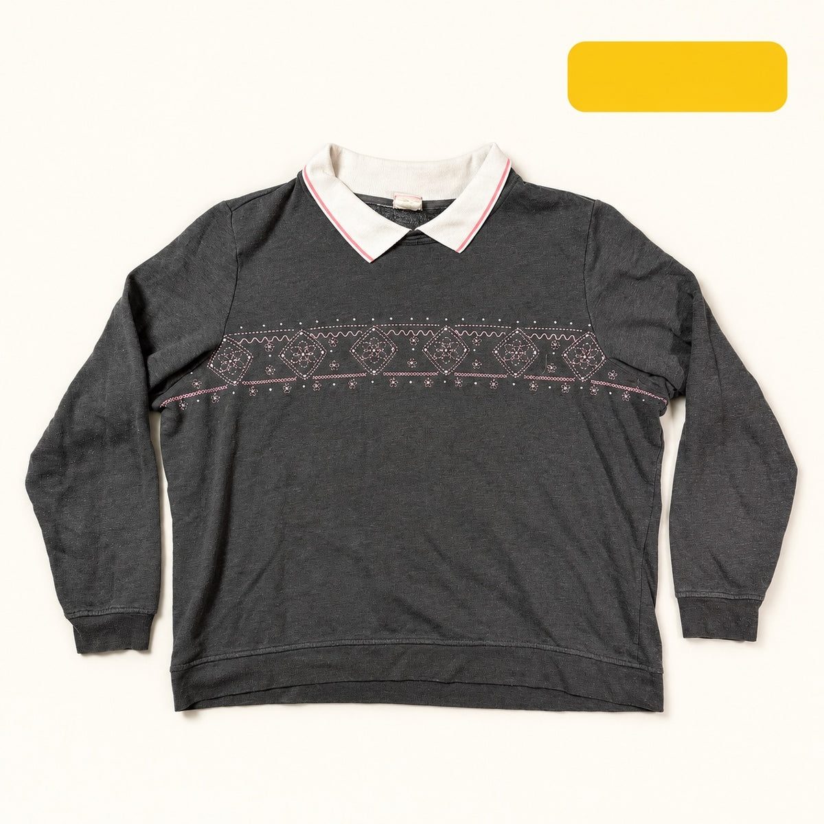 Austin Reed Black Collared Sweatshirt