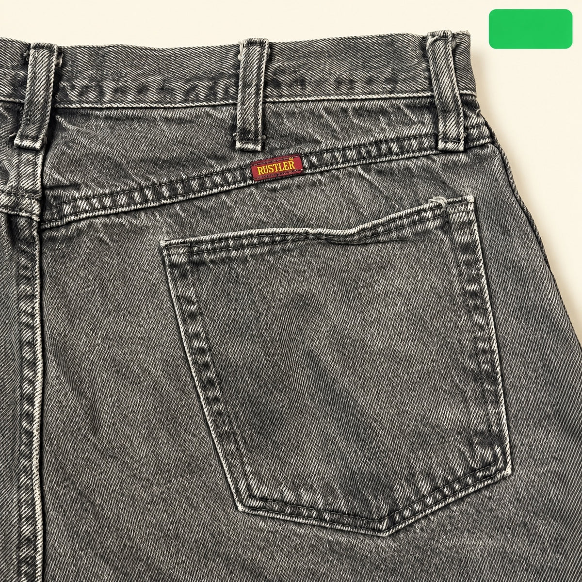 14 Rustler Black Relaxed Fit Jeans 38x30