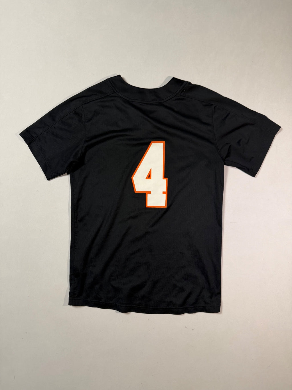 Nike Baseball Tigers #4 Black Jersey Small