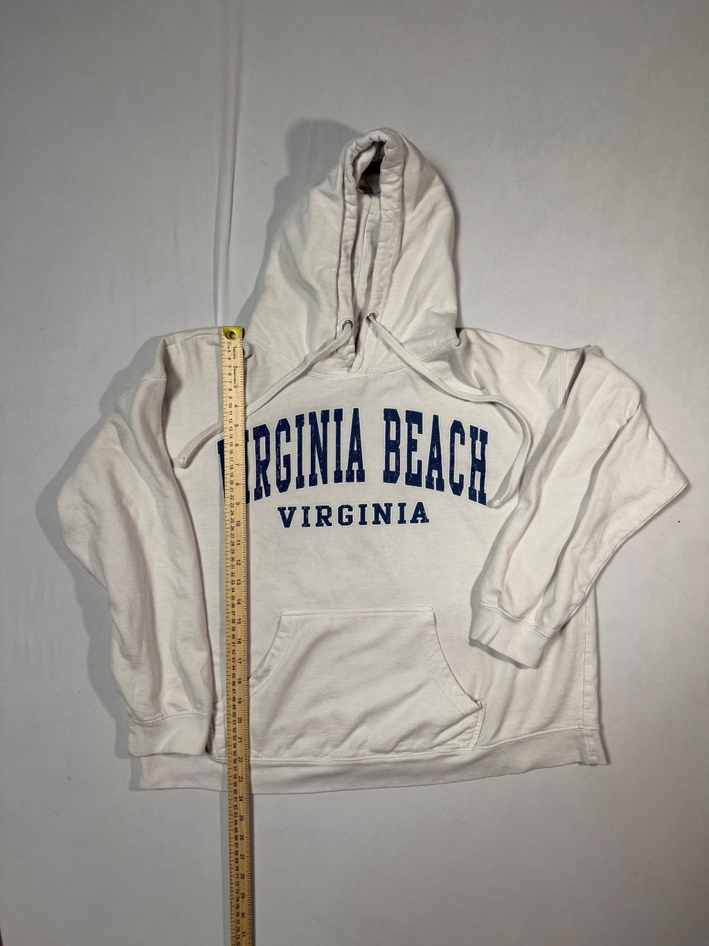 White Virginia Beach Pullover Hoodie