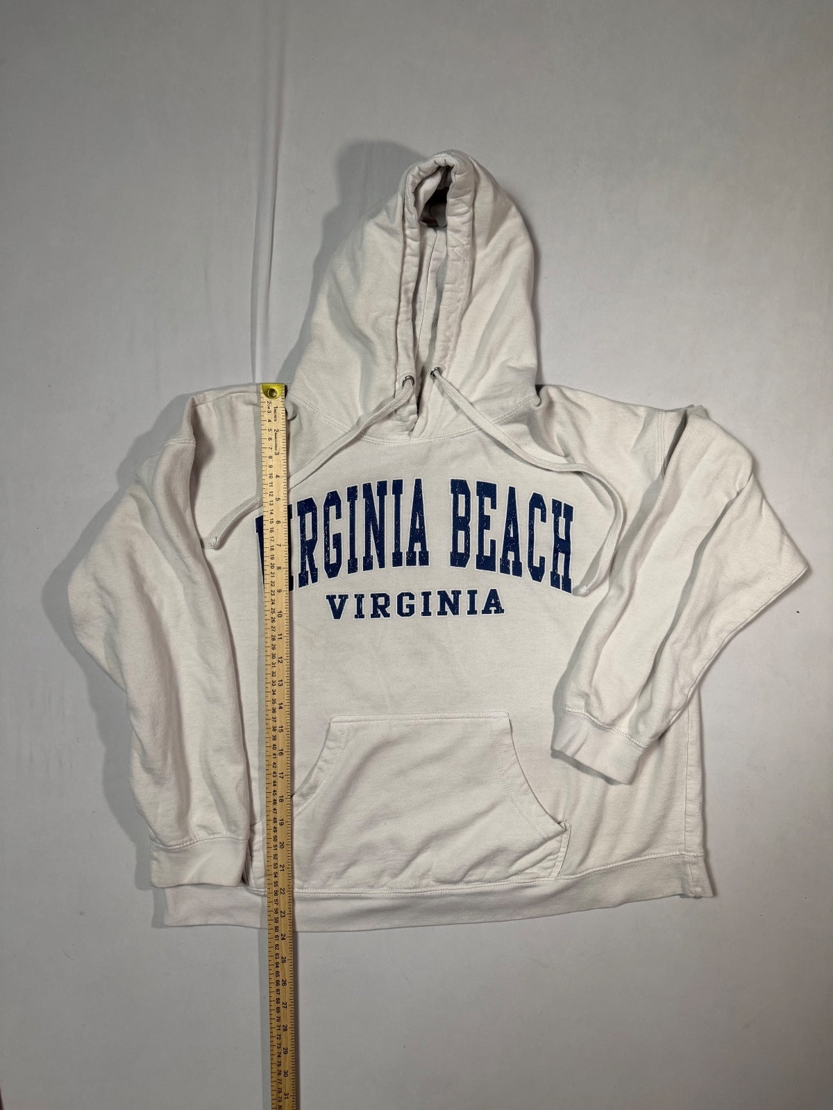 White Virginia Beach Pullover Hoodie