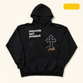 Popular Poison Black Faith Graphic Hoodie Size L