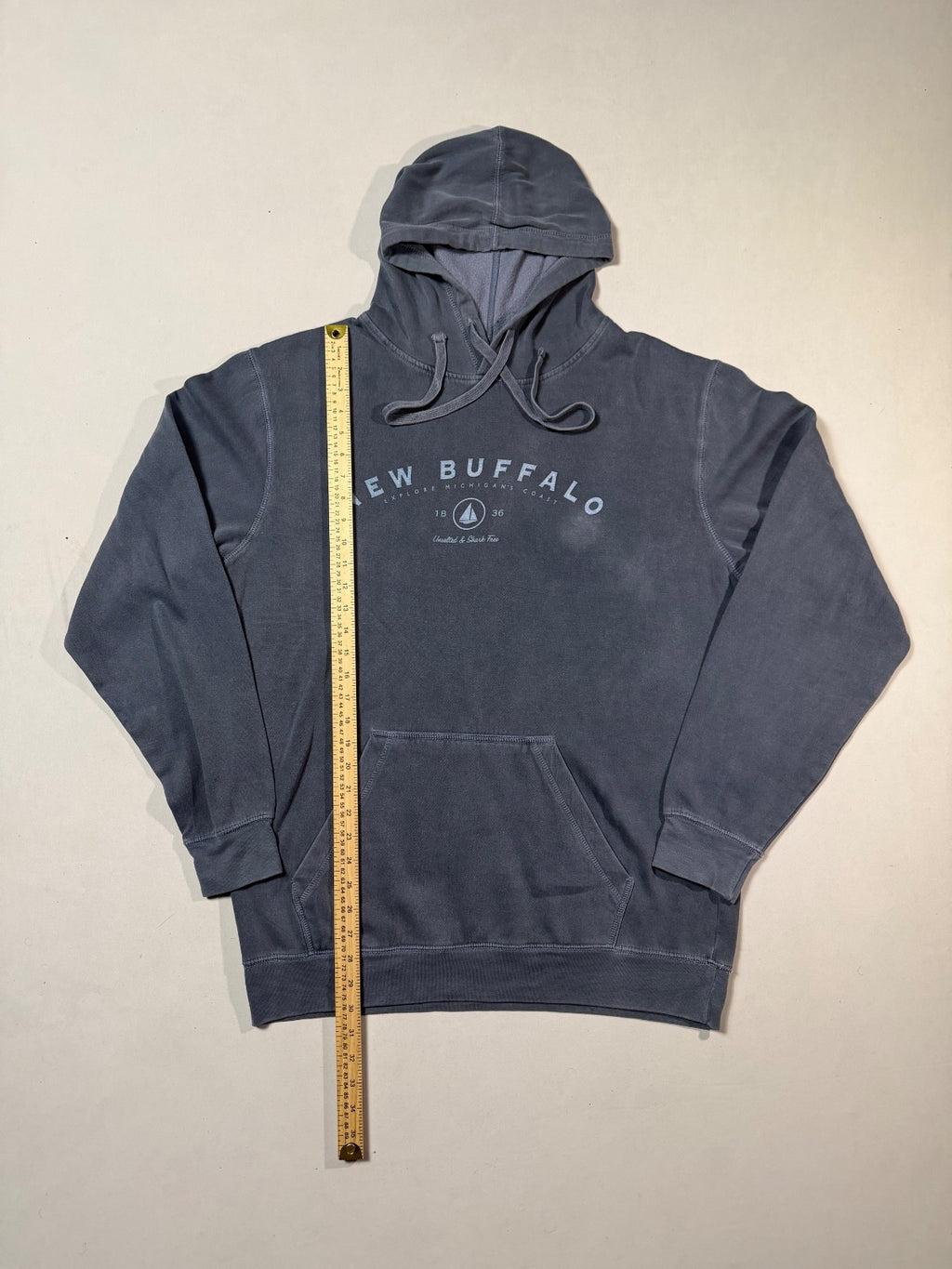 New Agenda New Buffalo Navy Hoodie Size L