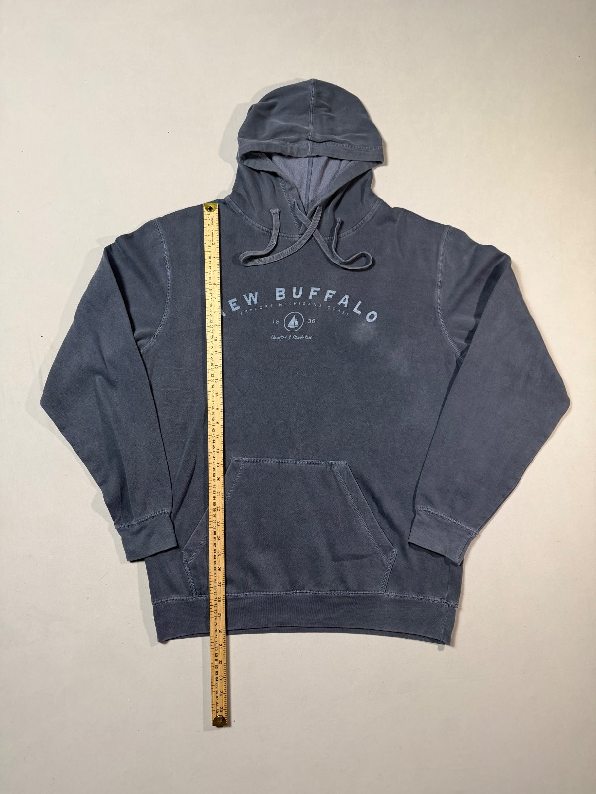 New Agenda New Buffalo Navy Hoodie Size L