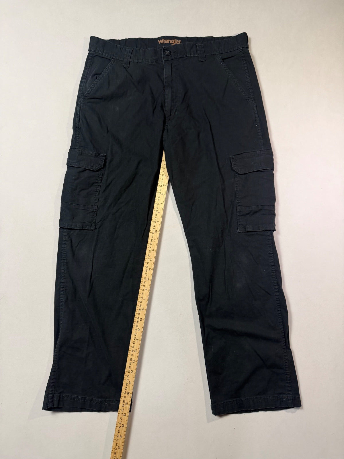 Wrangler Black Cargo Pants 34x30