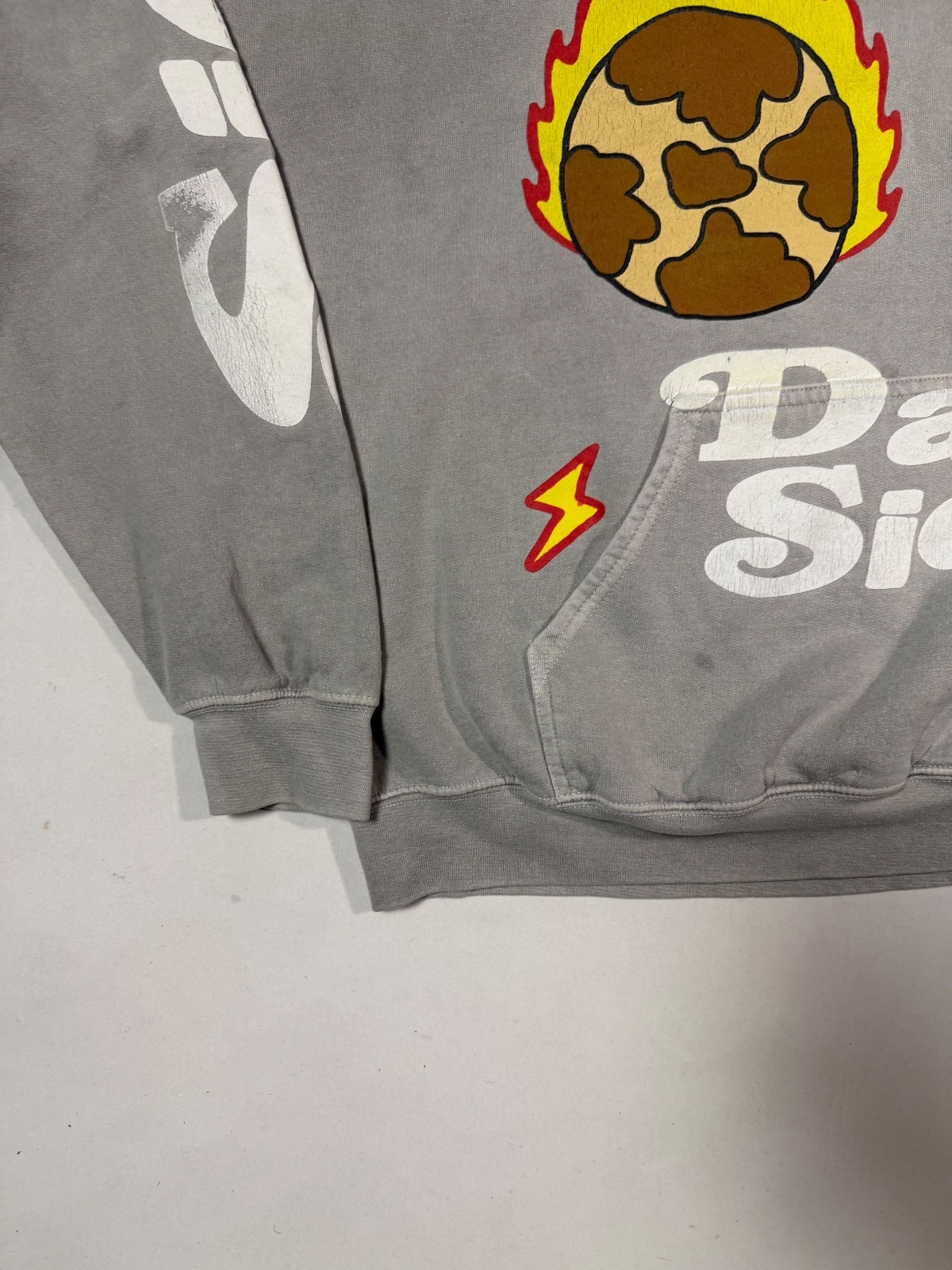 PacSun Dark Side Dragon Graphic Gray Hoodie