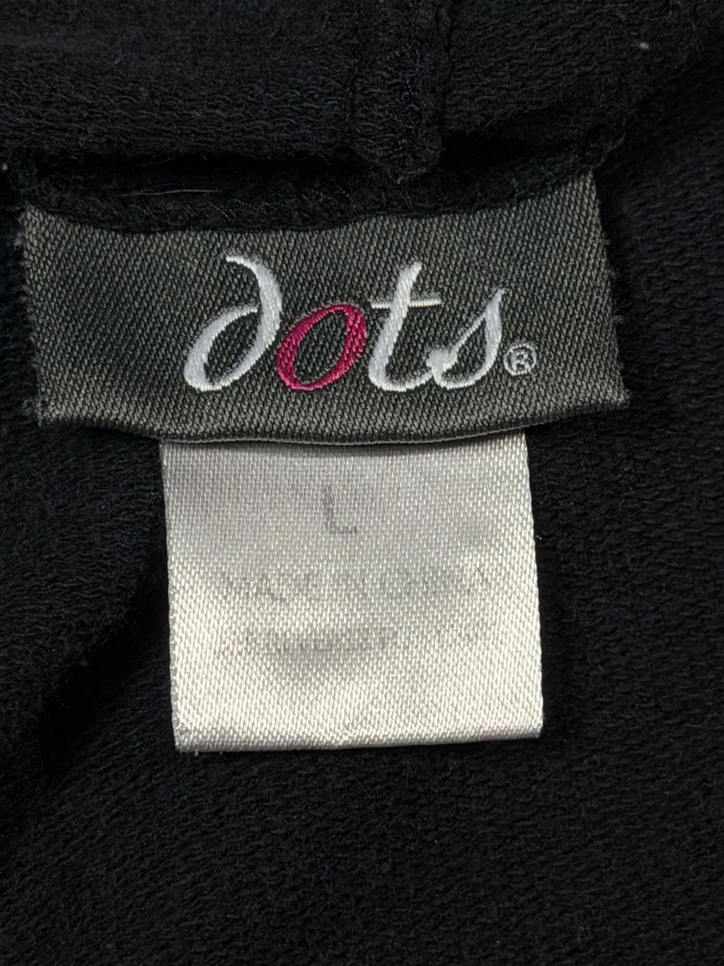 Dots Black Heart Graphic Full Zip Hoodie