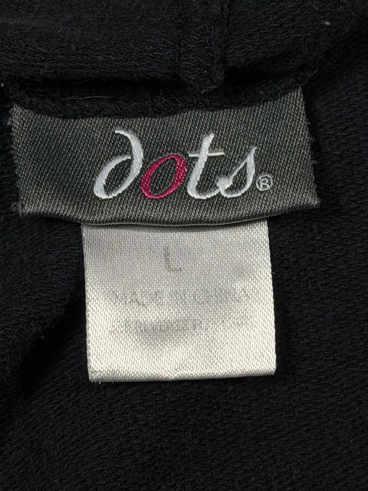 Dots Black Heart Graphic Full Zip Hoodie