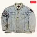Lee Light Wash Patched Denim Jacket XXL