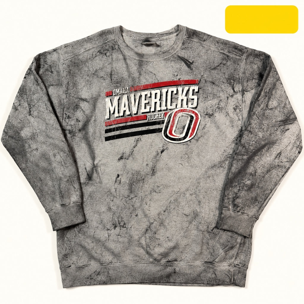 Comfort Colors Omaha Mavericks Hockey Crewneck Size L