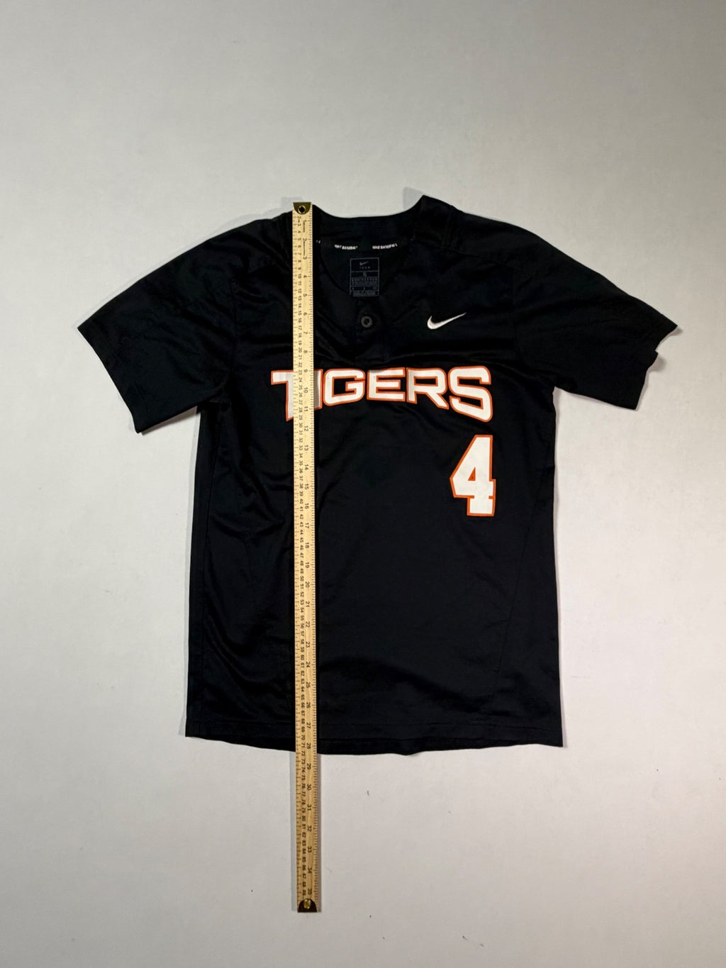 Nike Baseball Tigers #4 Black Jersey Small