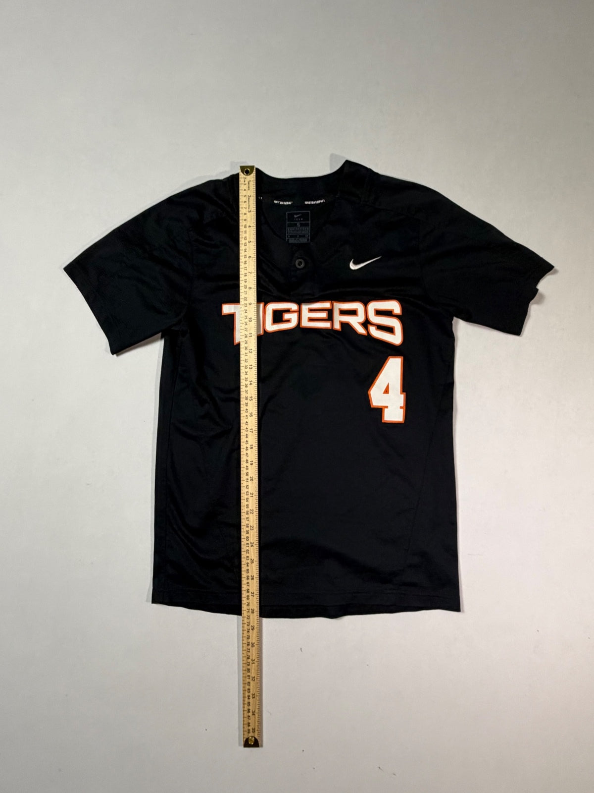 Nike Baseball Tigers #4 Black Jersey Small