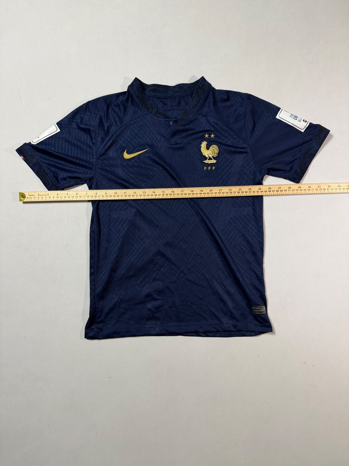 Nike France FFF Navy Dri-FIT Soccer Jersey Small