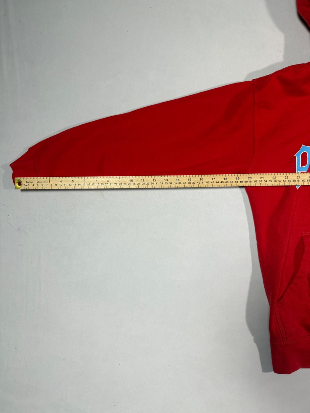 Y2K Style Cotton Heritage Red Graphic Hoodie Size S
