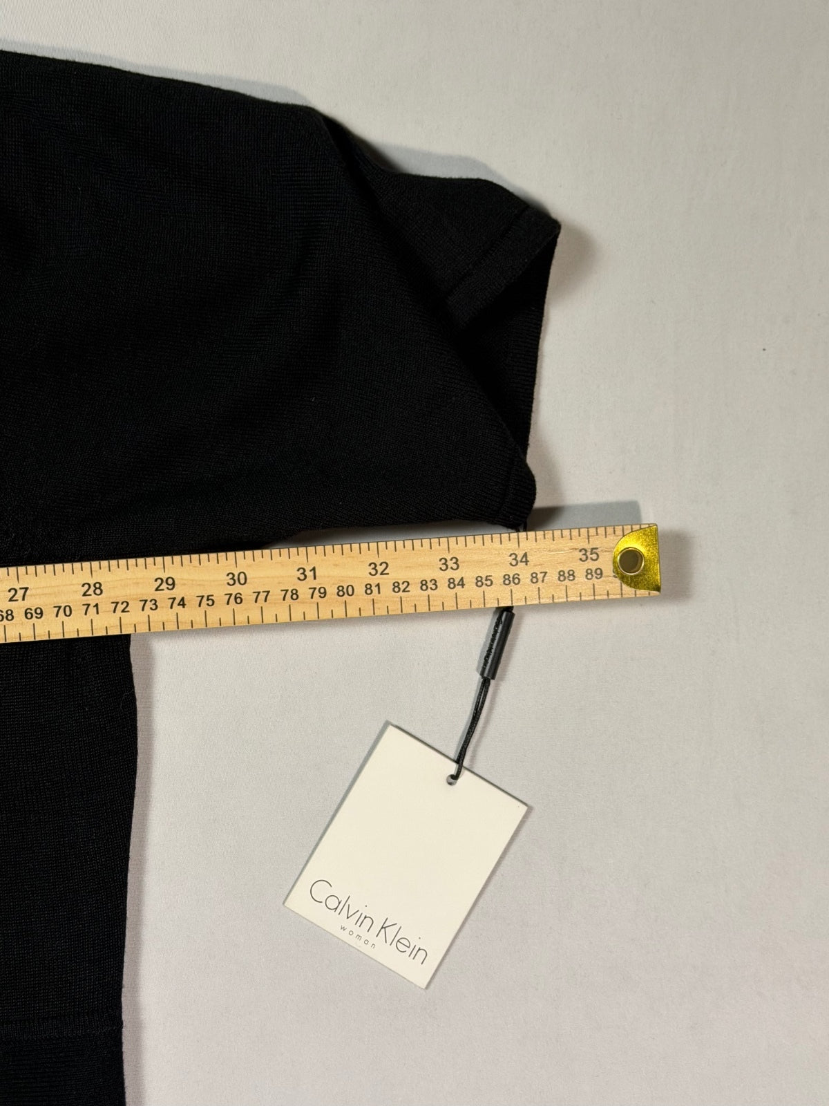 Calvin Klein Black Short-Sleeve Knit Dress
