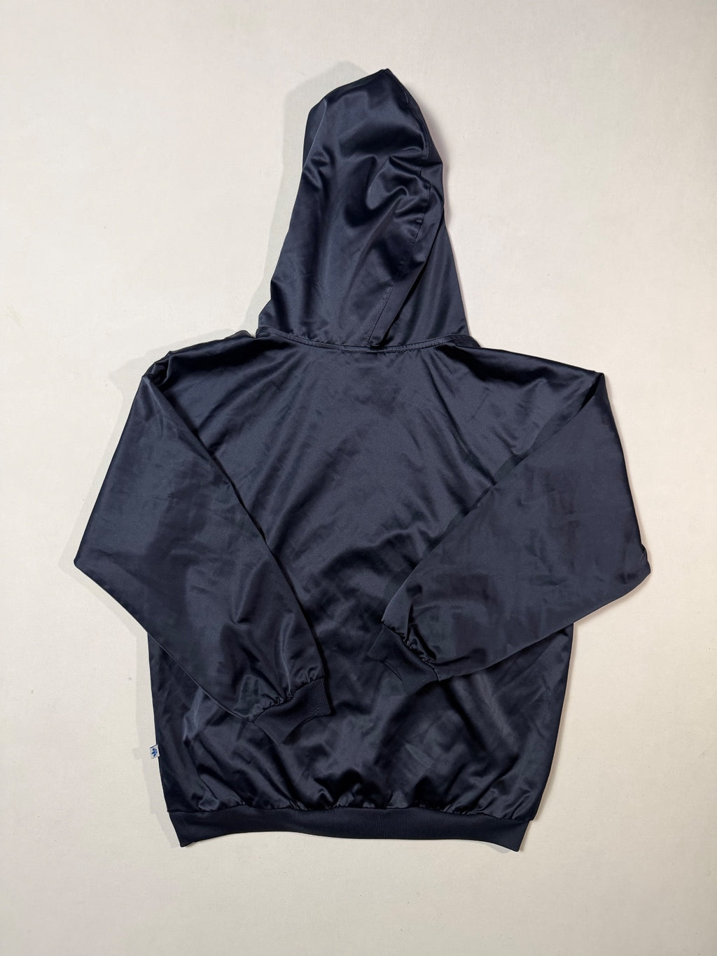 Adidas Originals Black Satin Trefoil Hoodie XS