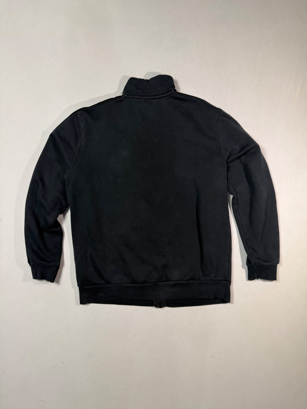 Puma Black Logo Tape Full Zip Track Jacket Size M