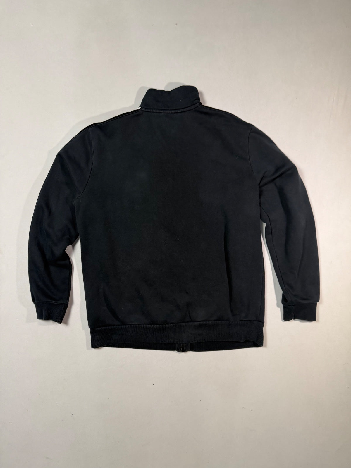 Puma Black Logo Tape Full Zip Track Jacket Size M