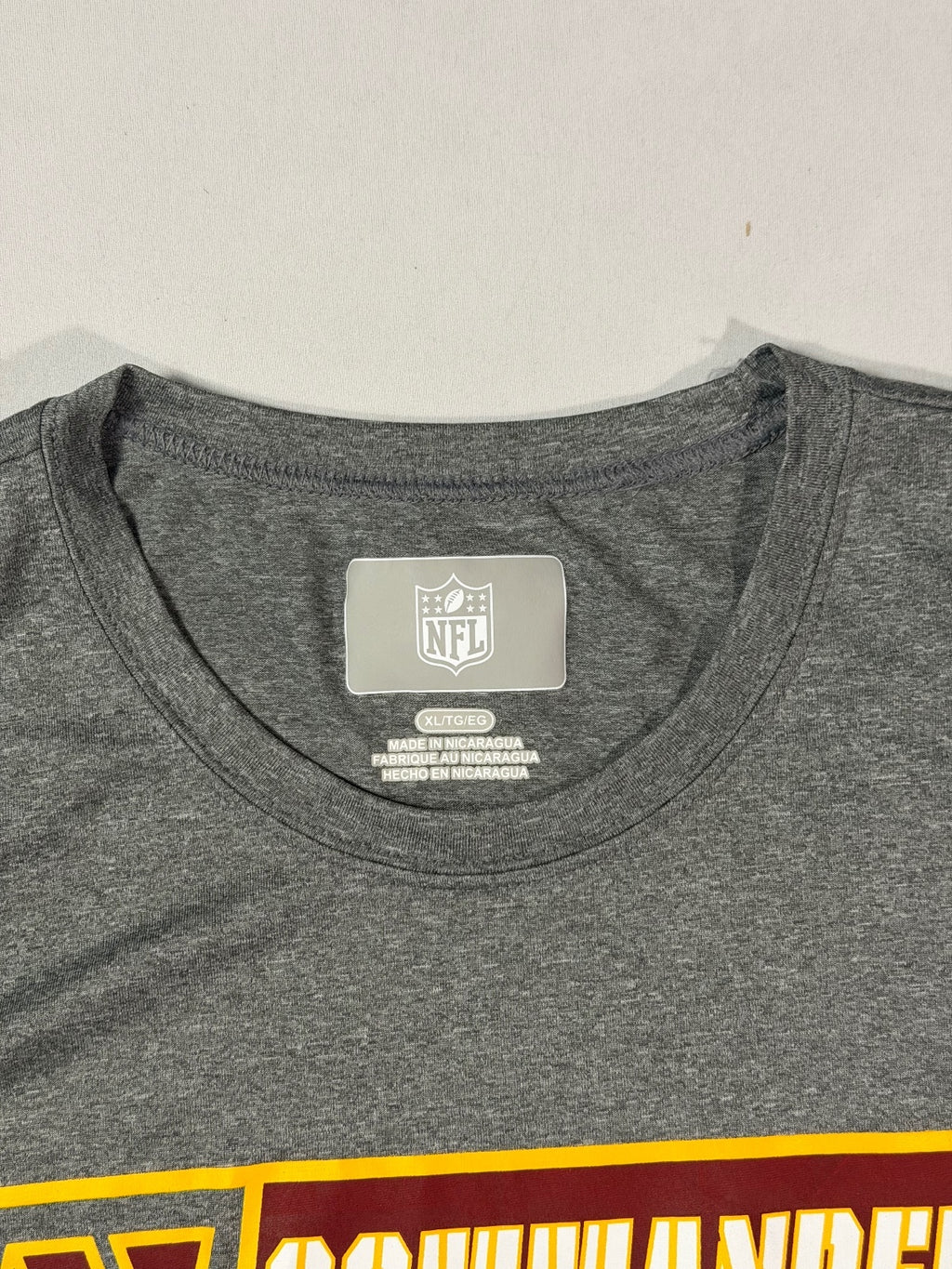 NFL Washington Commanders Gray T-Shirt Size XL