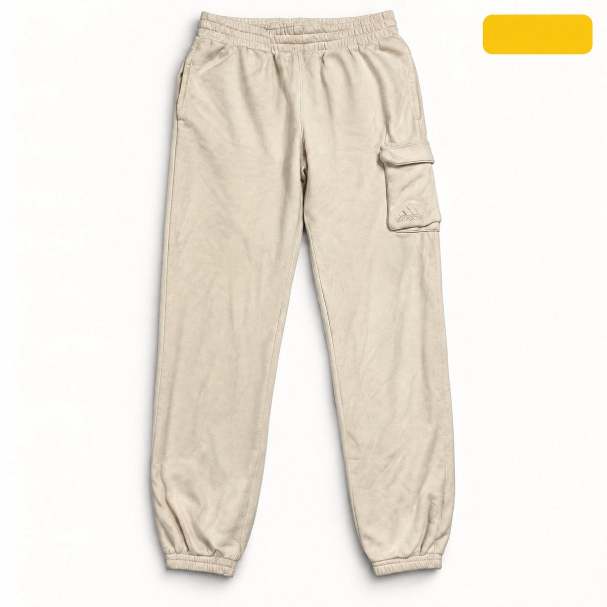Adidas Cream Fleece Jogger Sweatpants Size L