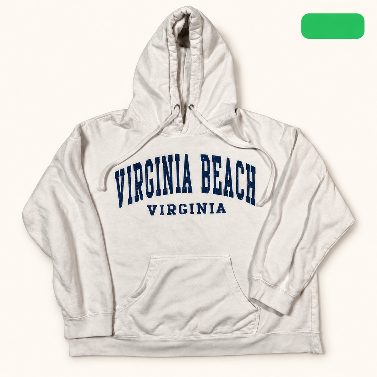 White Virginia Beach Pullover Hoodie