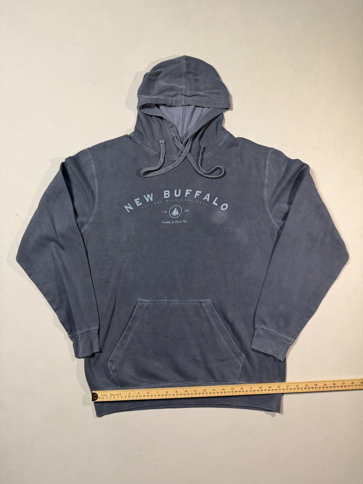 New Agenda New Buffalo Navy Hoodie Size L