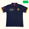Retro FC Barcelona Navy Polo Shirt