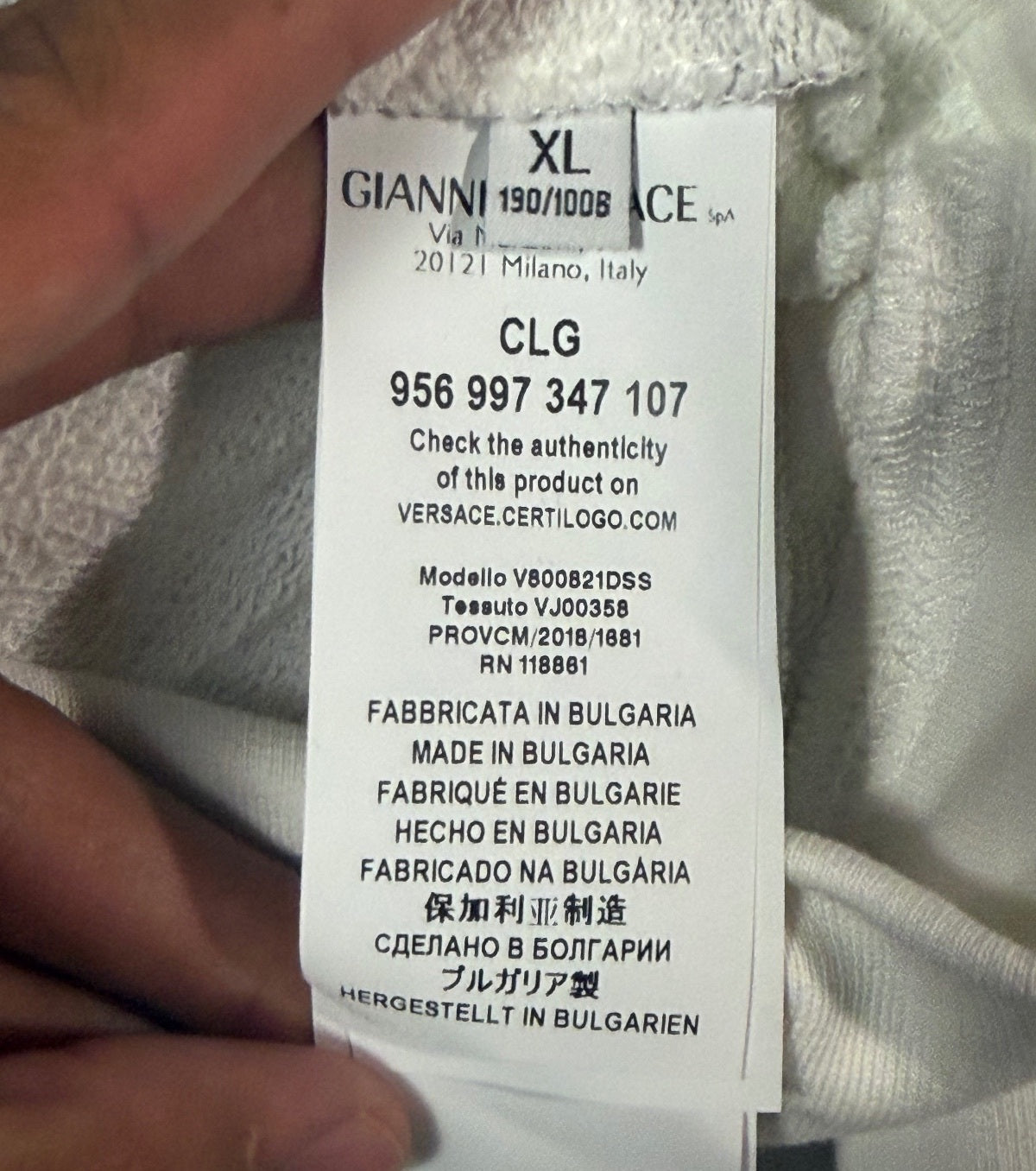 Versace Collection Baroque Print Sweatshirt XL