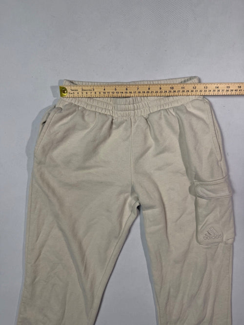 Adidas Cream Fleece Jogger Sweatpants Size L