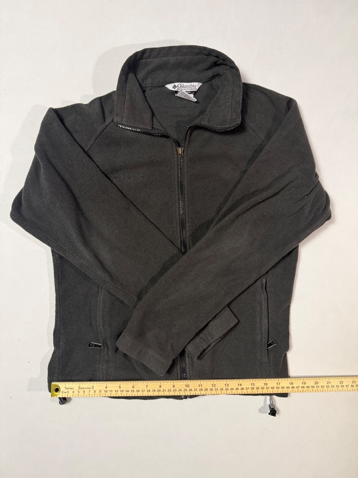 Columbia Black Full Zip Fleece Jacket Women’s L