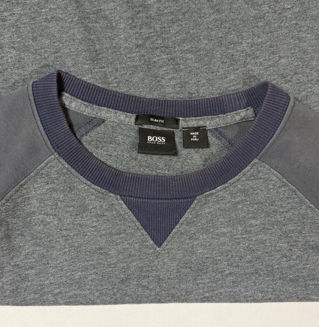Title: Hugo Boss Gray Colorblock Crewneck Sweatshirt XL