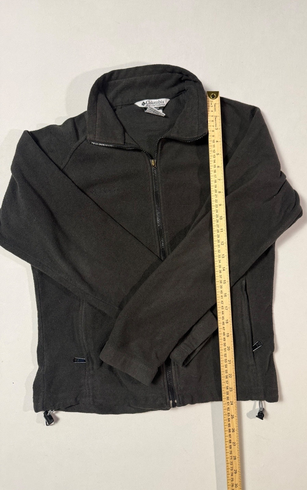 Columbia Black Full Zip Fleece Jacket Women’s L