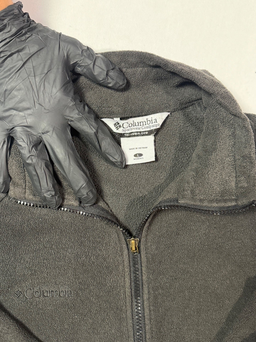 Columbia Black Full Zip Fleece Jacket Women’s L