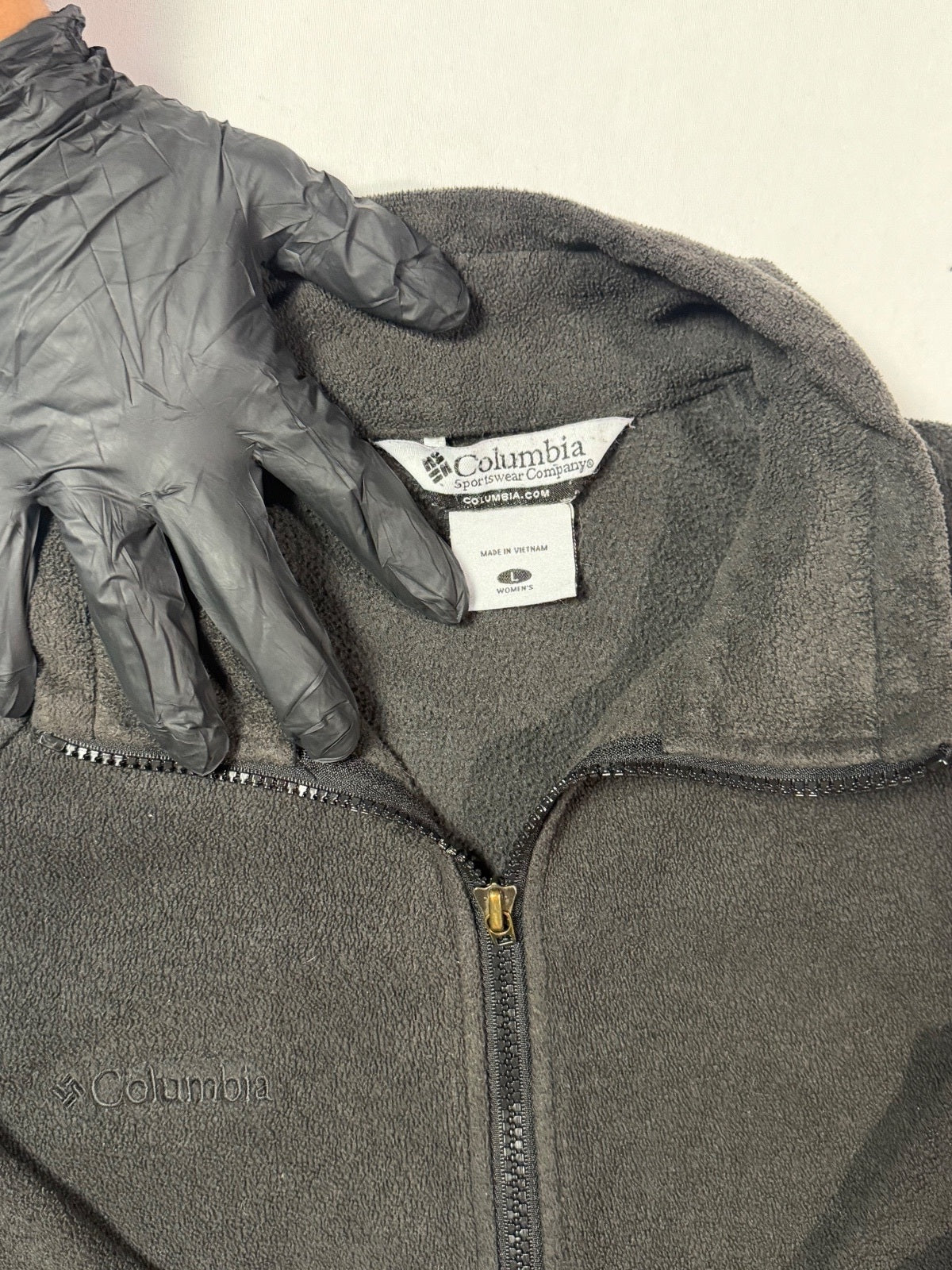 Columbia Black Full Zip Fleece Jacket Women’s L